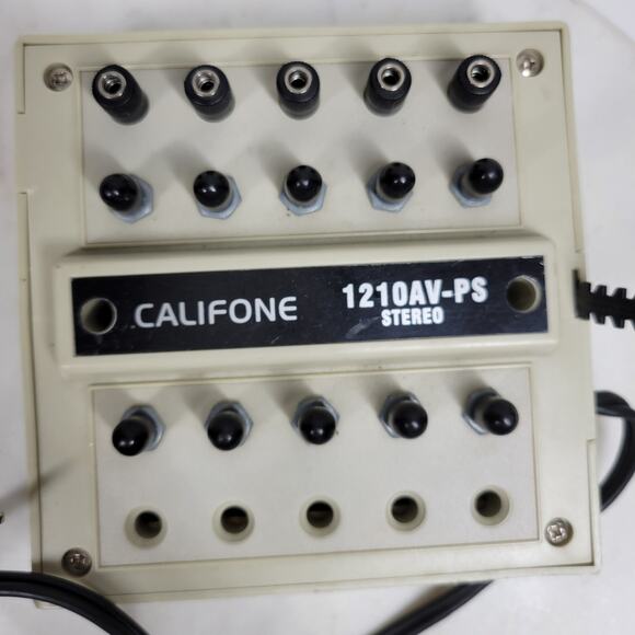 Califone Position Stereo Junction Jackbox 1210AV-PS White Portable - Picture 16 of 16
